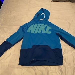 blue bike sweatshirt